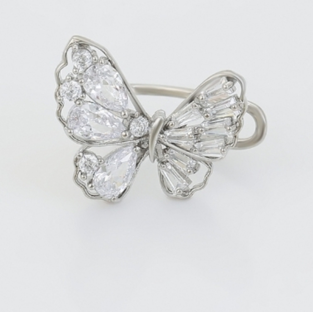 Crystal Butterfly Ear Cuff